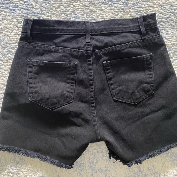 Black brandy Melville denim cutoffs - Picture 2 of 2